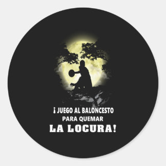 Sport Lover | Basketball Spieler Mann Lover Runder Aufkleber