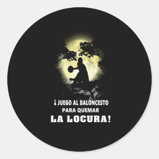 Sport Lover | Basketball Spieler Mann Lover Runder Aufkleber