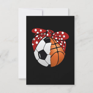 Sport Lover   Fußball und Basketball Einladung
