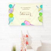 Sport Lover Wasserfarbe Pickleball Themed Bridal Banner (InSitu)