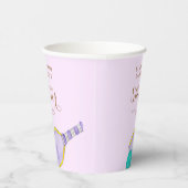 Sport Lover Wasserfarbe Pickleball Themed Bridal Pappbecher (Rechts)