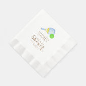 Sport Lover Wasserfarbe Pickleball Themed Bridal Serviette (Ecke)