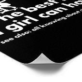 Sport Mädchen Definition Skateboarding Poster (Ecke)