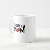 Sport Mama Football Design Kaffeetasse (Vorderseite Links)