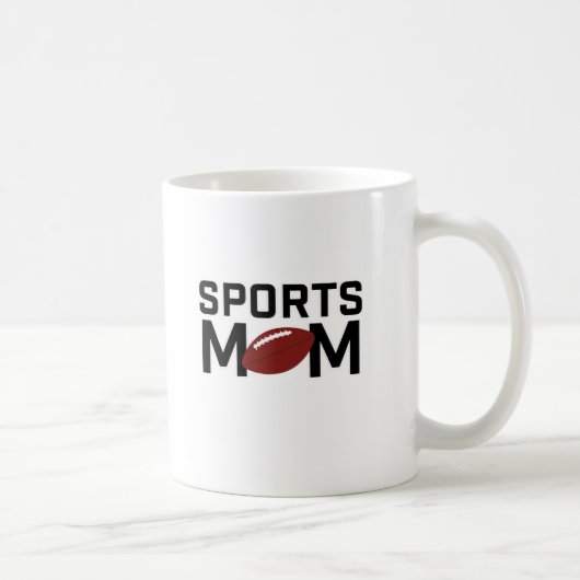 Sport Mama Football Design Kaffeetasse (Rechts)