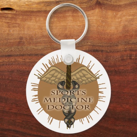 Sport Medicine Doctor custom name keychain Schlüsselanhänger (Vorderseite)