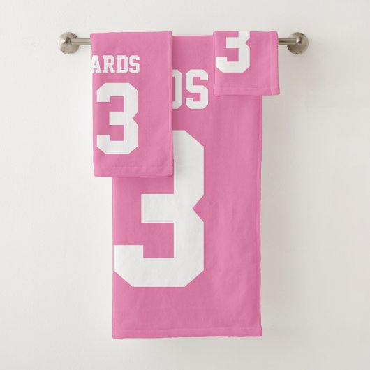 Sport mit Name Badehandtuch Set (Insitu)