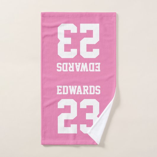 Sport mit Name Badehandtuch Set (Handtuch)