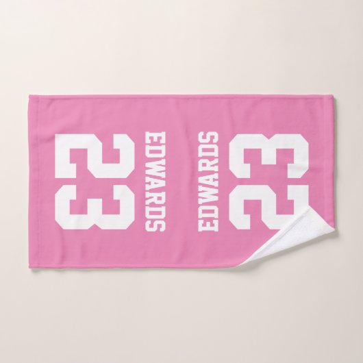 Sport mit Name Badehandtuch Set (Handtuch)