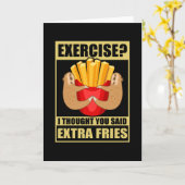 Sport mit Sloth French Fries Karte (Gelbe Blume)