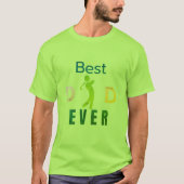 Sport Moderner Golfer Der beste Vater aller Zeiten T-Shirt (Vorderseite)
