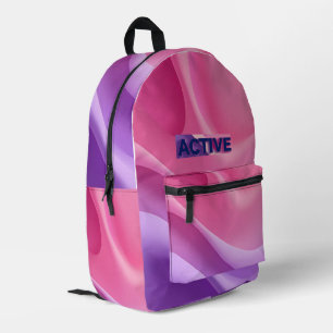 Sport-Modus: aktiviert - Gradient Athletic Girl Ba Bedruckter Rucksack