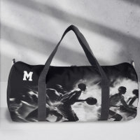 Sport Monogram, Schwarz-Weiß, Basketball