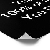 Sport Motivierend Zitat Basketball-Poster Poster (Ecke)