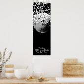Sport Motivierend Zitat Basketball-Poster Poster (Küche)