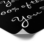 Sport Motivierend Zitat Basketball-Poster Poster (Ecke)