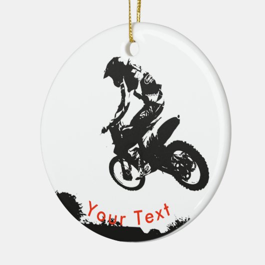 SPORT Motocross-Sprung Keramik Ornament (Links)