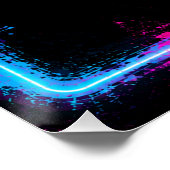 Sport-Neon-Tafel Poster (Ecke)