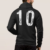 Sport Nummer 10 Hoodie (Rückseite)