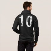 Sport Nummer 10 Hoodie (Schwarz voll)