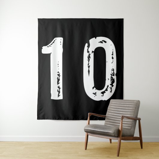 Sport Nummer 10 Wandteppich (Beispiel)