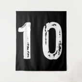 Sport Nummer 10 Wandteppich (Vorderseite)