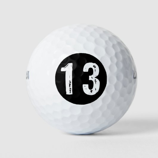 Sport Nummer 13 Golfball (Vorderseite)