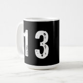 Sport Nummer 13 Kaffeetasse (Vorderseite Links)