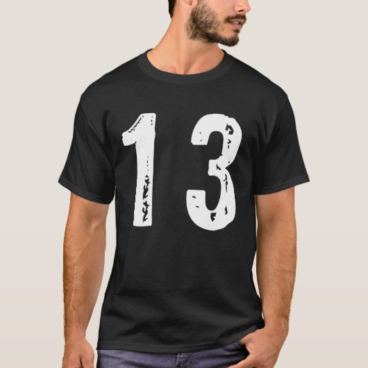 Sport Nummer 13 T-Shirt (Vorderseite)