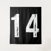 Sport Nummer 14 Wandteppich (Vorderseite)