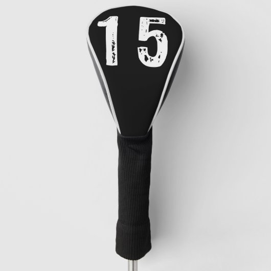 Sport Nummer 15 Golf Headcover (Vorderseite)