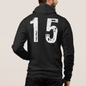 Sport Nummer 15 Hoodie (Rückseite)