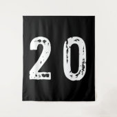 Sport Nummer 20 Wandteppich (Vorderseite)
