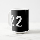 Sport Nummer 22 Kaffeetasse (Vorderseite Links)