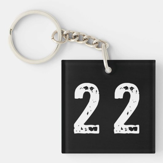 Sport Nummer 22 Schlüsselanhänger (Vorderseite)