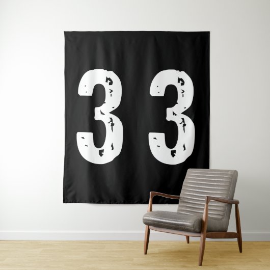 Sport Nummer 33 Wandteppich (Beispiel)