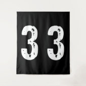 Sport Nummer 33 Wandteppich (Vorderseite)
