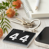 Sport Nummer 44 Schlüsselanhänger (Vorderseite rechts)