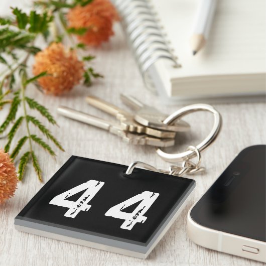 Sport Nummer 44 Schlüsselanhänger (Vorderseite rechts)