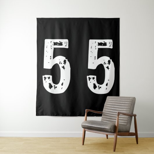 Sport Nummer 55 Wandteppich (Beispiel)