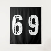 Sport Nummer 69 Wandteppich (Vorderseite)