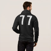 Sport Nummer 77 Hoodie (Schwarz voll)