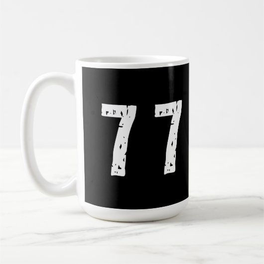 Sport Nummer 77 Kaffeetasse (Links)