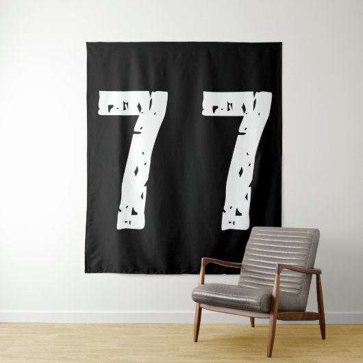 Sport Nummer 77 Wandteppich (Beispiel)
