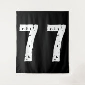 Sport Nummer 77 Wandteppich (Vorderseite)