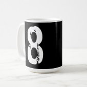 Sport Nummer 8 Kaffeetasse (Vorderseite Links)