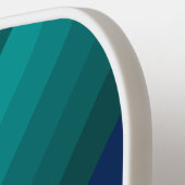 Sport Ocean Tide Stripes with Name Pickleball Schläger (Linke Seite)