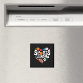 Sport-Oma Athletische Enkelkinder Großmutter  Magnet (In Situ (Geschirrspüler))