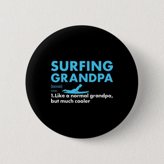 Sport Opa Definition Surfen Button (Vorderseite)