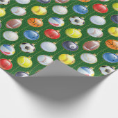 Sport-Ornamente Geschenk Wrap Geschenkpapier (Ecke)
